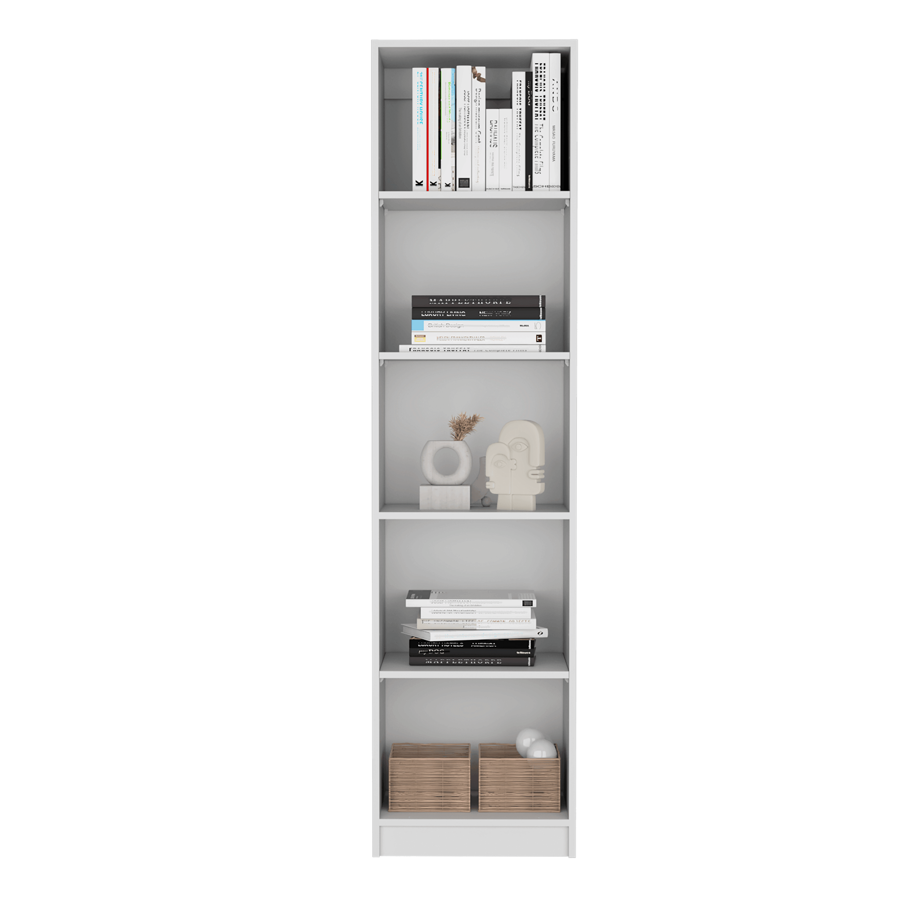 Combo de Bibliotecas Home, Blanco Incluye Tres Bibliotecas sin puertas - VIRTUAL MUEBLES