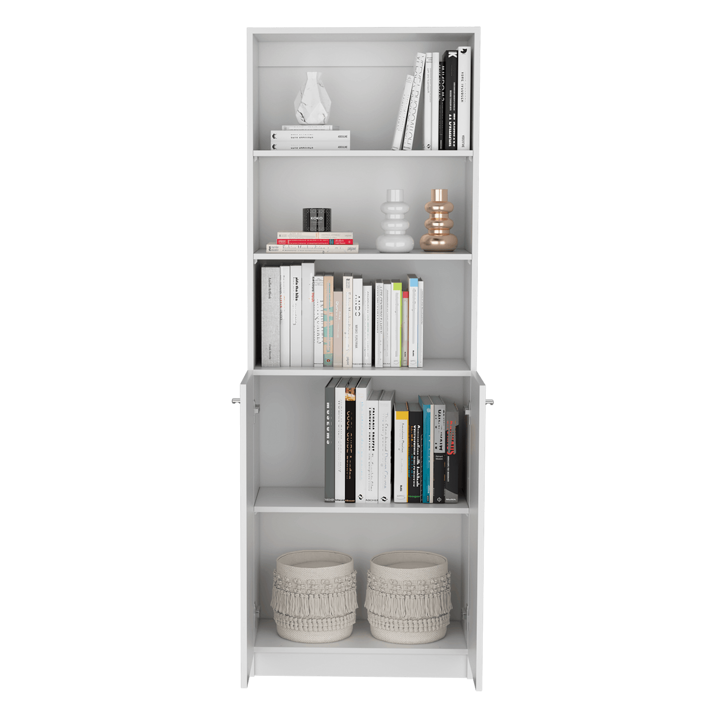 Combo de Bibliotecas Home Eco, Blanco, Incluye Dos Bibliotecas - VIRTUAL MUEBLES