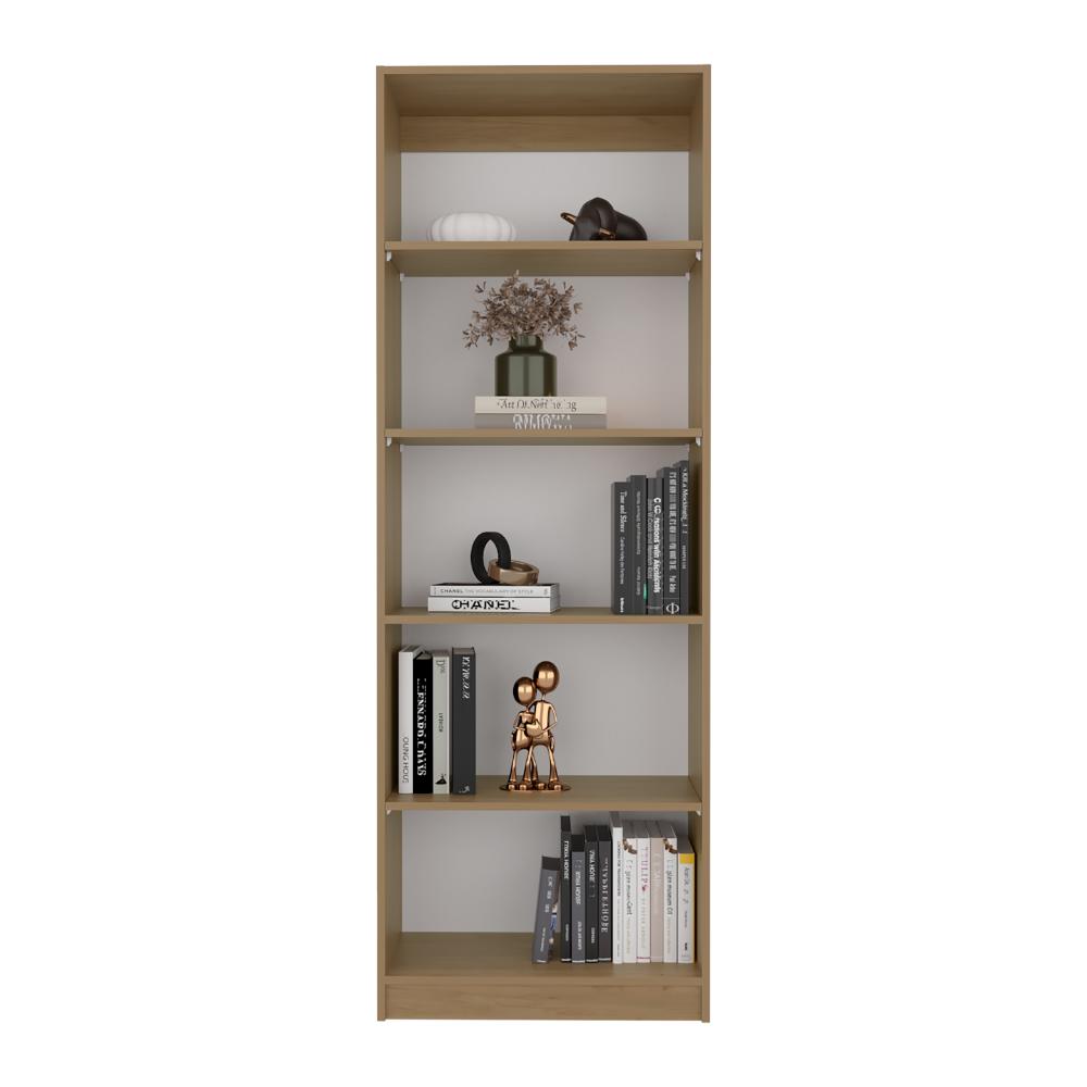 Biblioteca Home, Fresno Europeo y Blanco, con Cuatro Entrepaños ZF