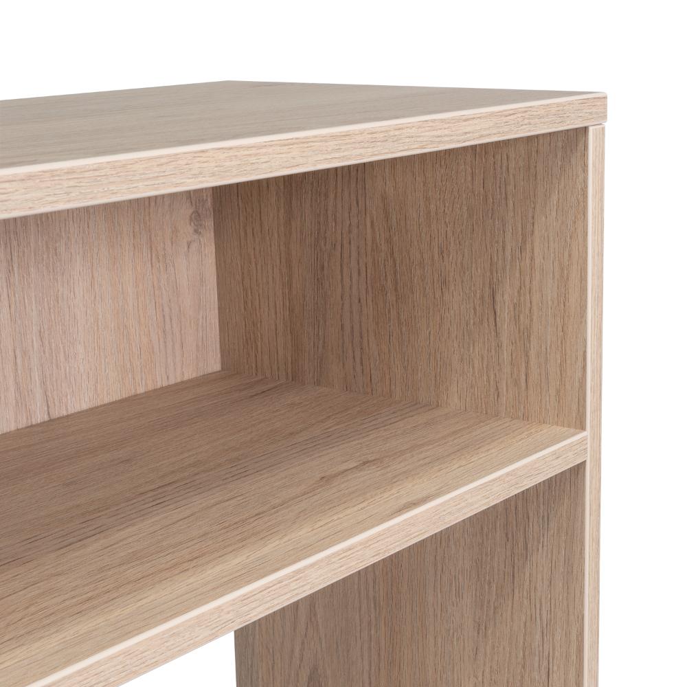 Mesa Auxiliar Ascher, Beige, Con Dos Entrepaños