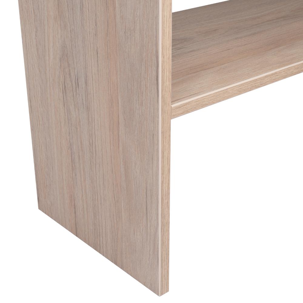 Mesa Auxiliar Ascher, Beige, Con Dos Entrepaños