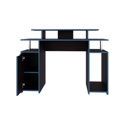 Combo para Oficina Akua, Azul y negro, Incluye Silla y Escritorio Gamer