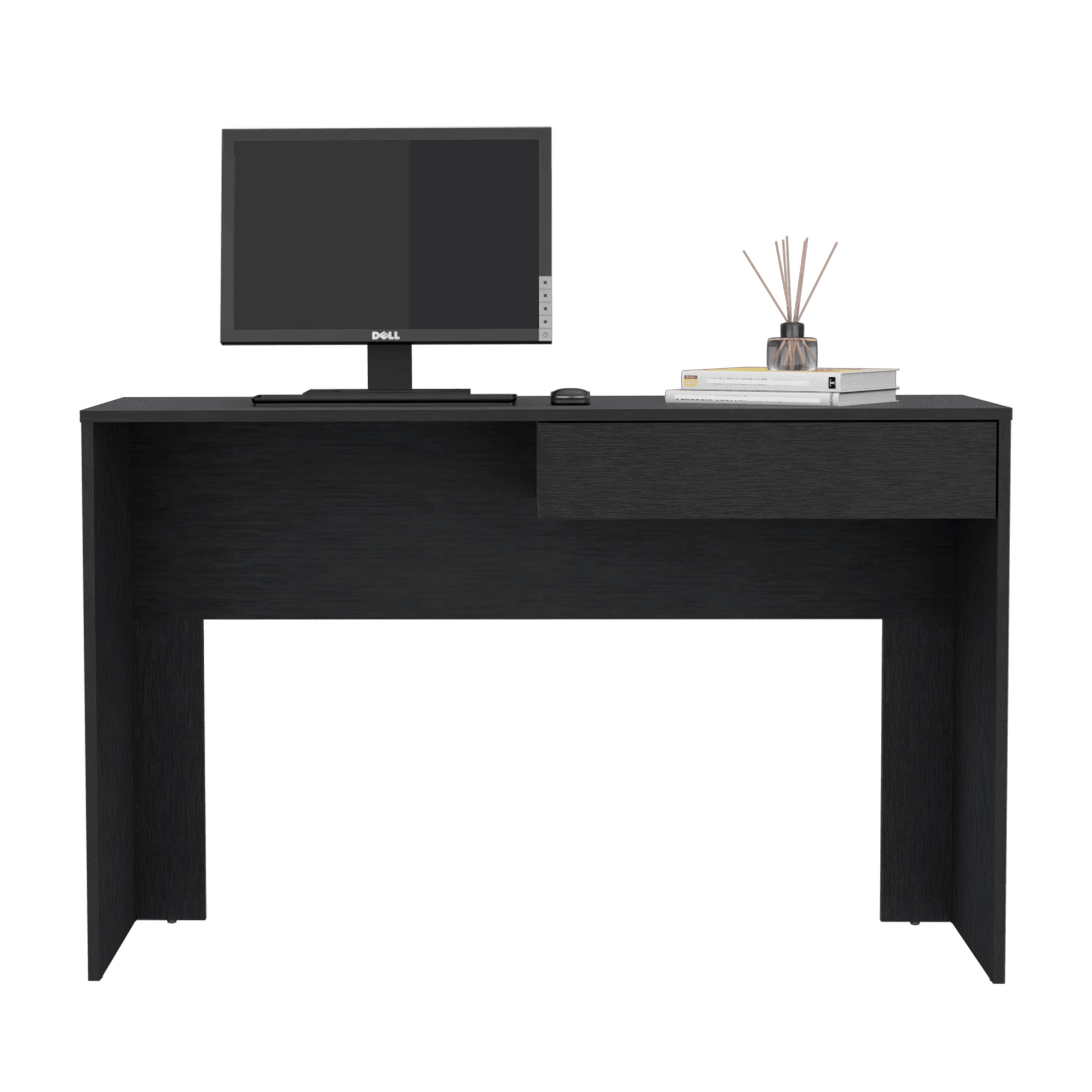 Escritorio Mantis, Wengue, con Un Cajon Organizador ZF - VIRTUAL MUEBLES
