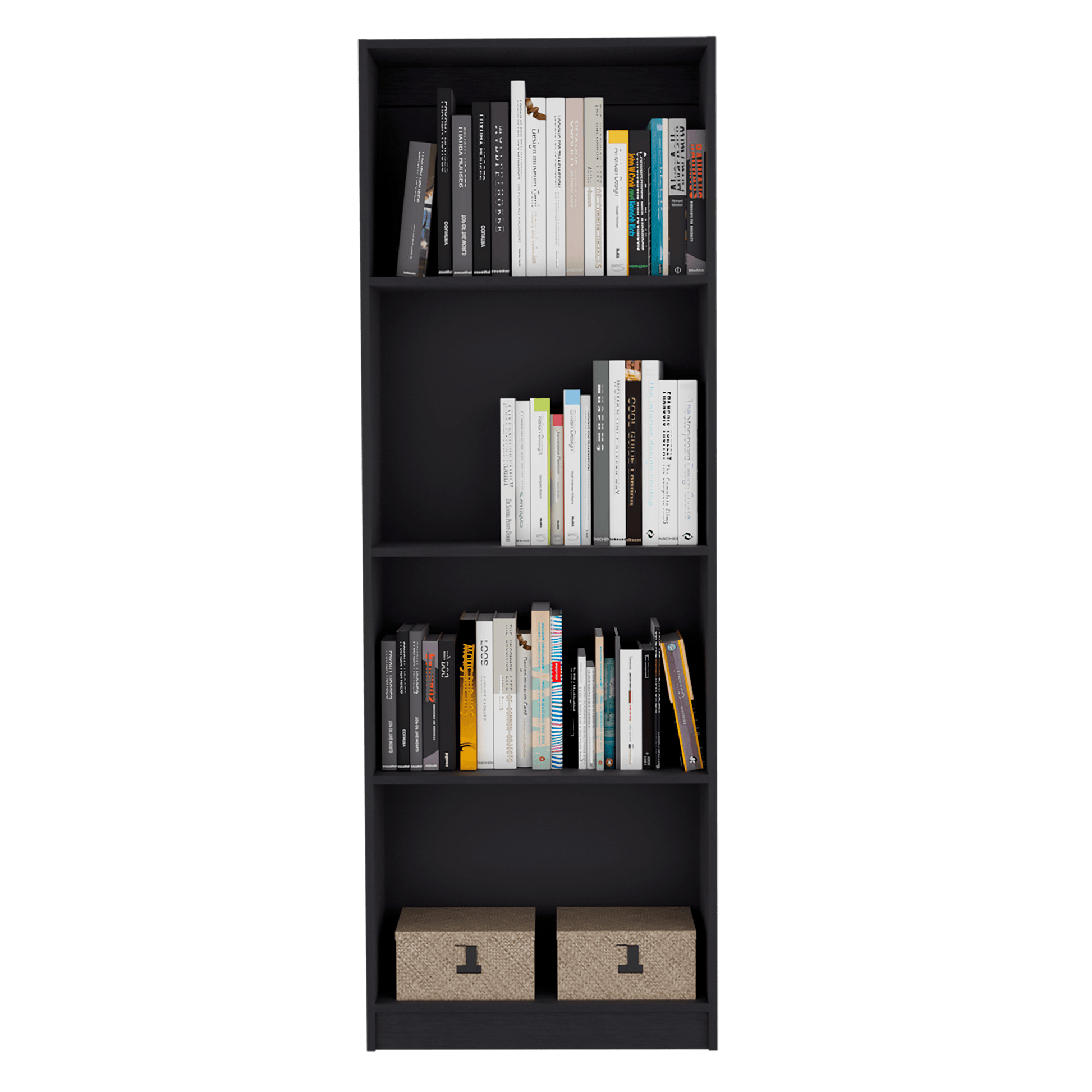 Combo de Bibliotecas Home Eco, Wengue, Incluye Tres Bibliotecas Sin Puertas. - VIRTUAL MUEBLES