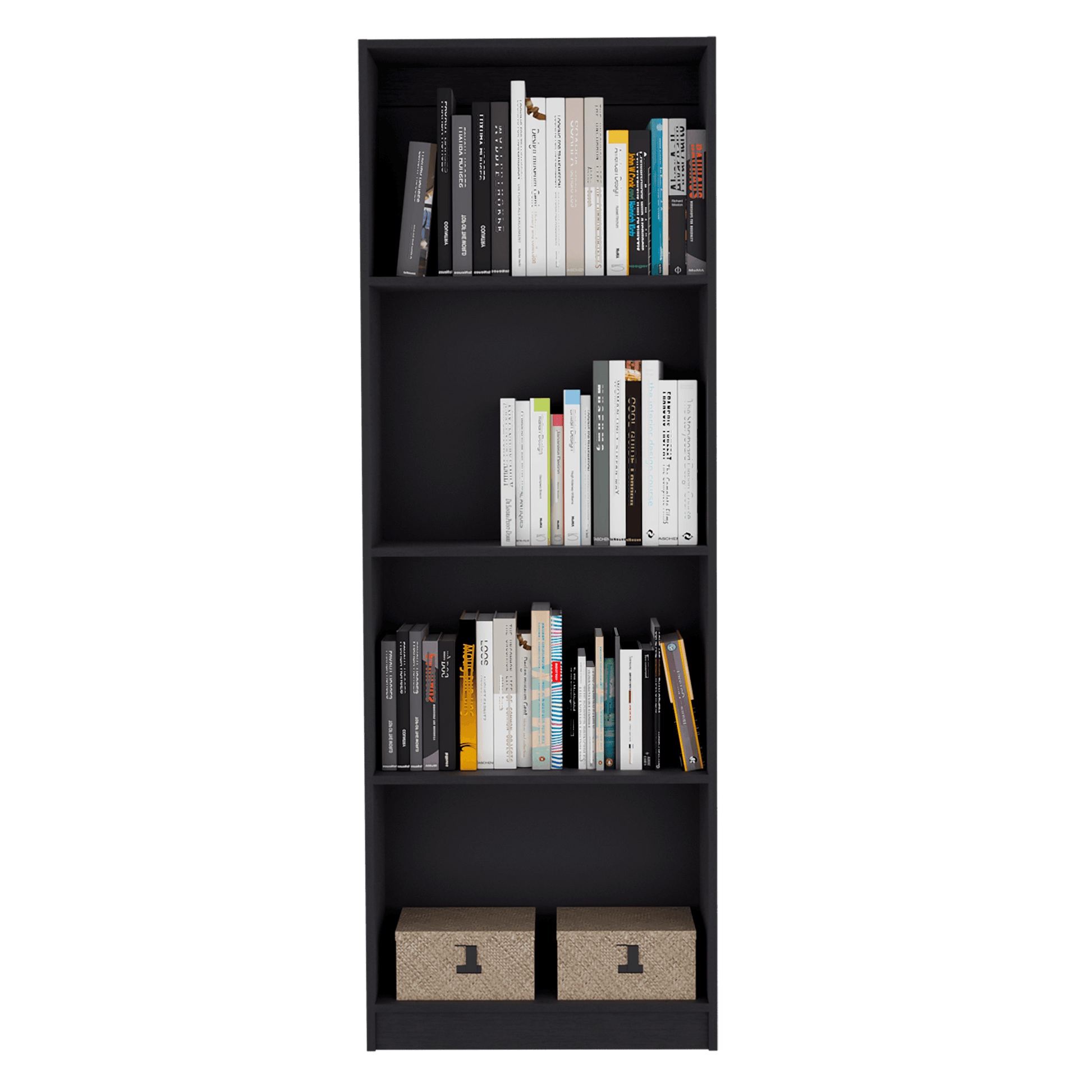 Combo de Bibliotecas Home, Wengue Incluye Tres Bibliotecas sin puertas - VIRTUAL MUEBLES