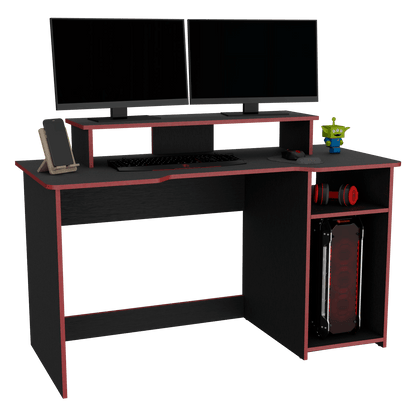 Combo para Oficina Gate, Rojo y Negro, Incluye Silla y Escritorio Gamer