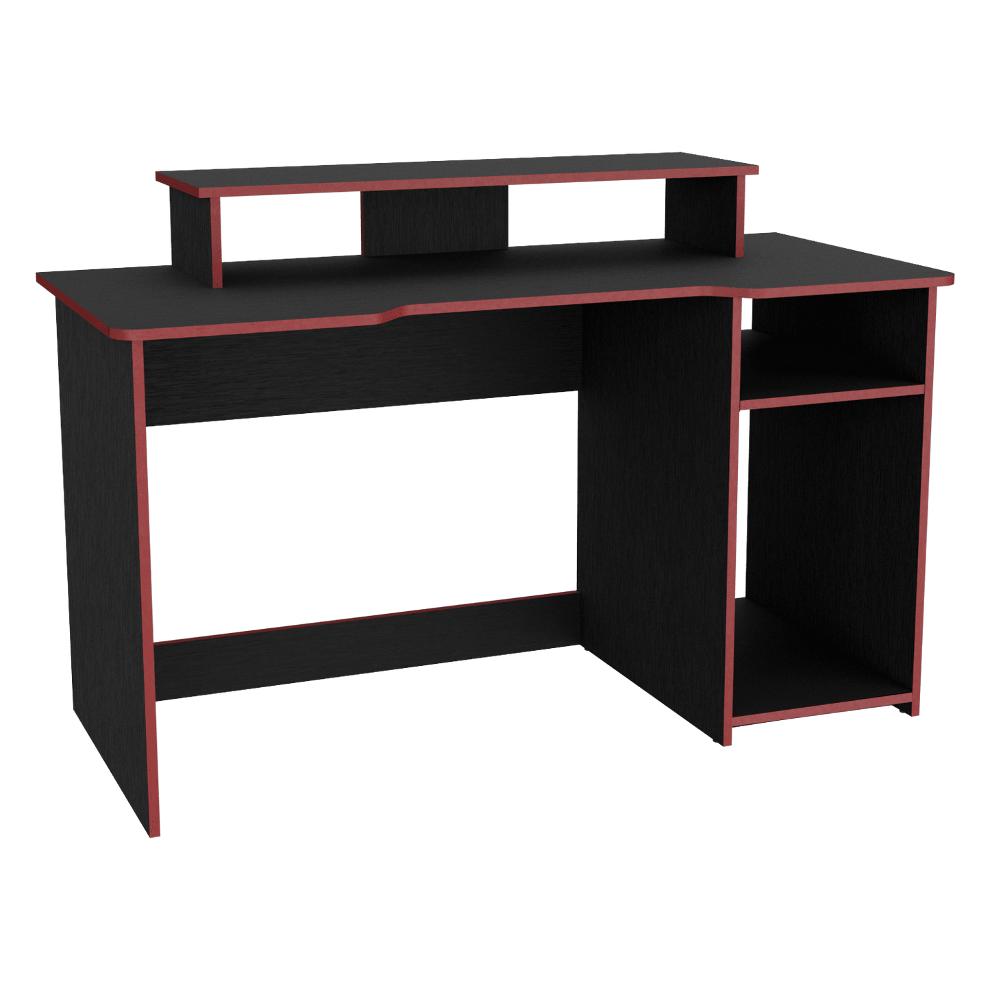 Combo para Oficina Gate, Rojo y Negro, Incluye Silla y Escritorio Gamer