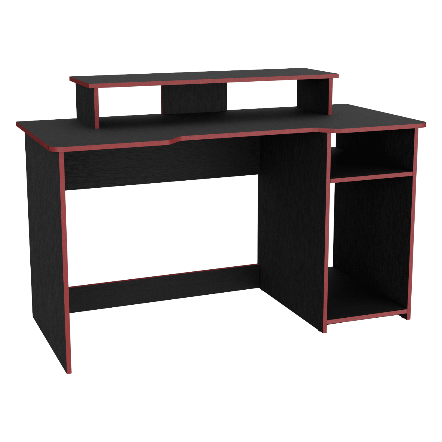 Combo para Oficina Gate, Rojo y Negro, Incluye Silla y Escritorio Gamer
