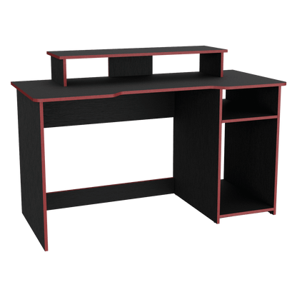 Combo para Oficina Gate, Rojo y Negro, Incluye Silla y Escritorio Gamer