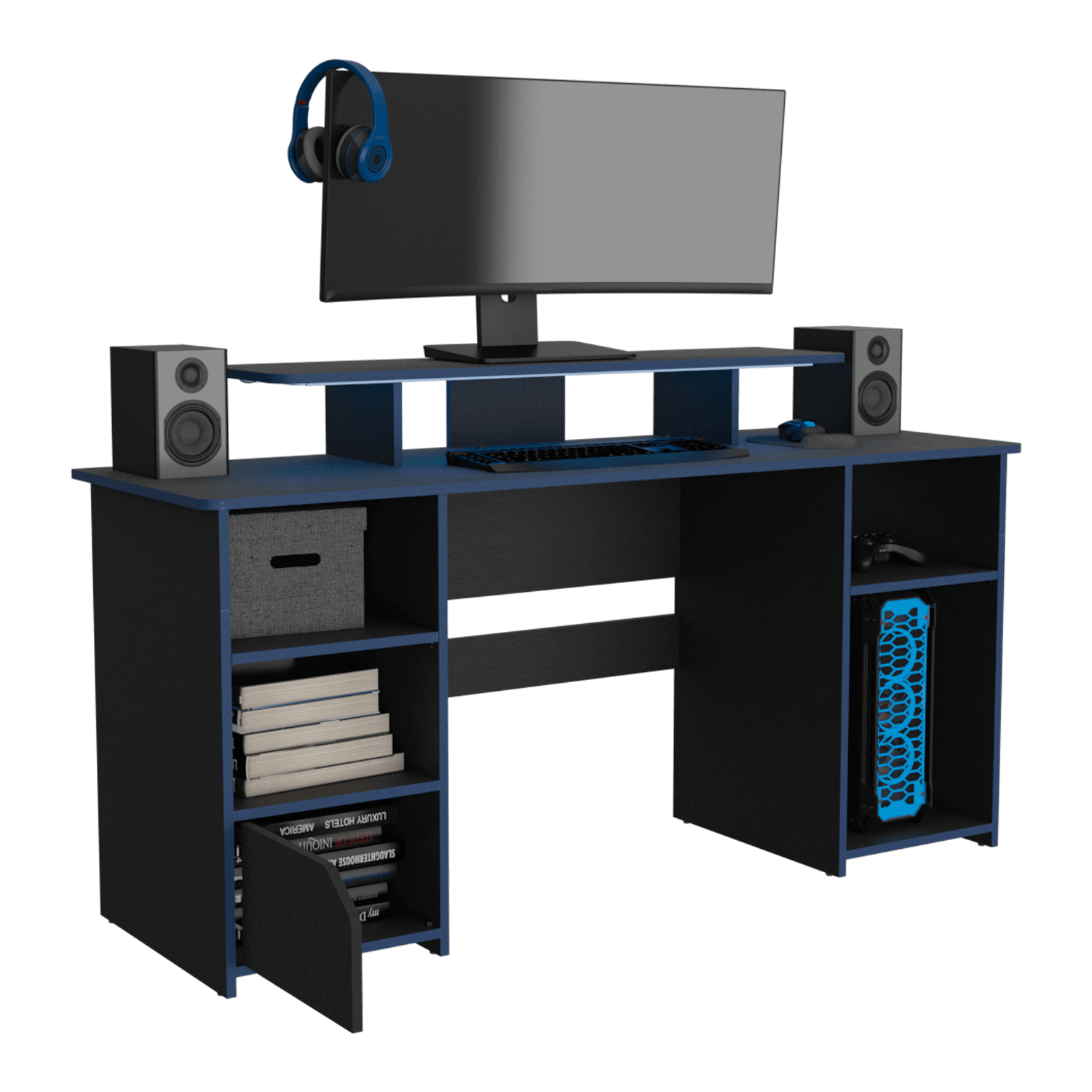Combo Berkli, Incluye Monitor- Escritorio y Silla Gamer