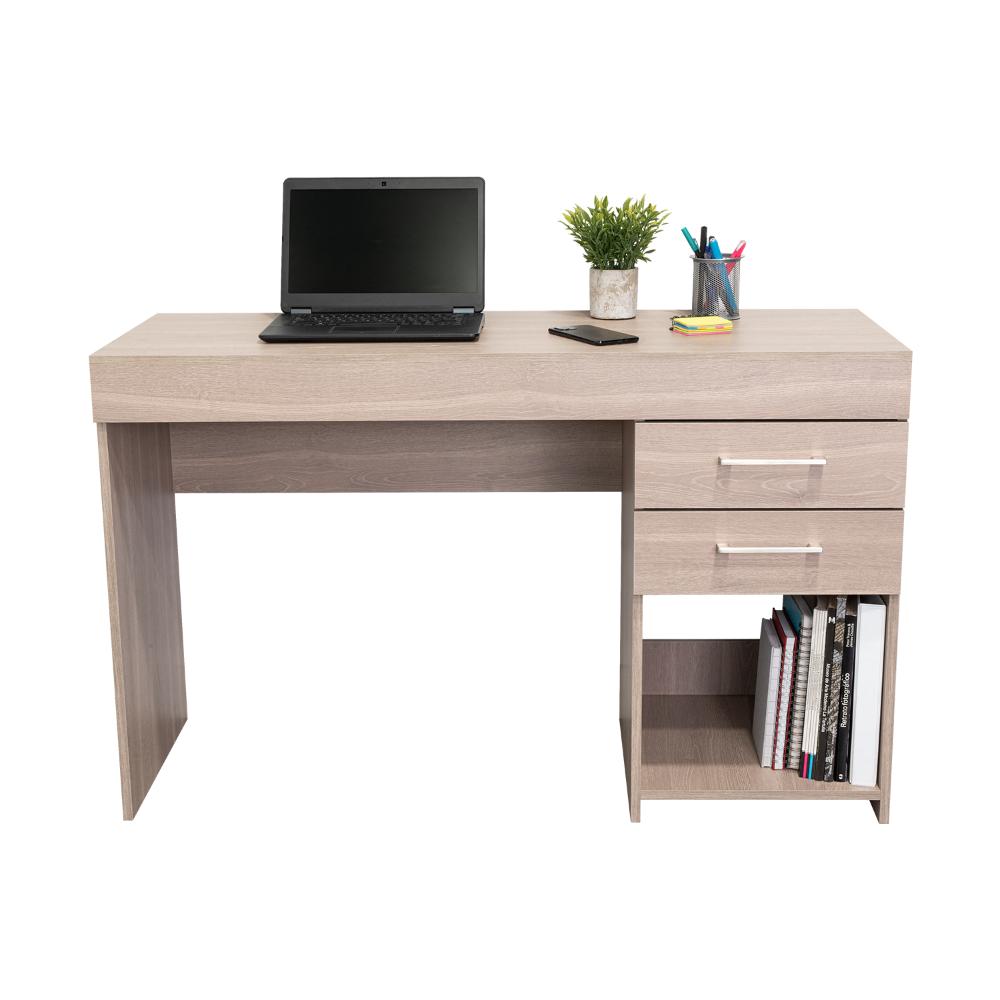 Escritorio Hazel, Bardolino, con Un Entrepaño y Dos Cajones