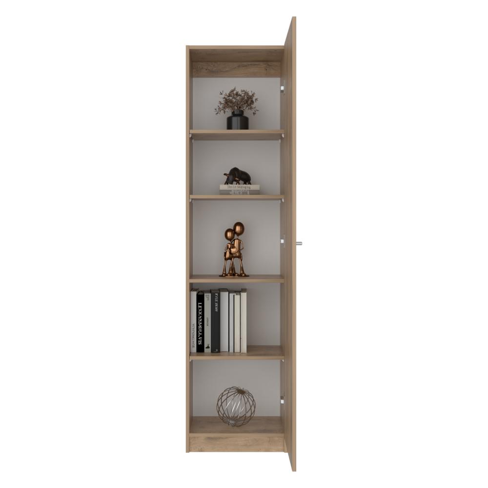 Biblioteca Home Eco, Macadamia, con Cinco Entrepaños ZF