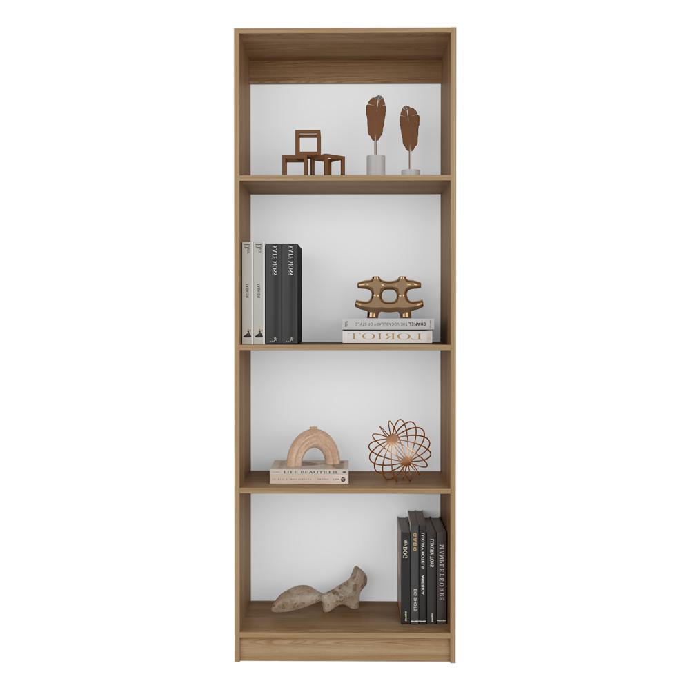 Biblioteca Home, Fresno Europeo y Blanco Duqueza, con Cuatro Entrepaños