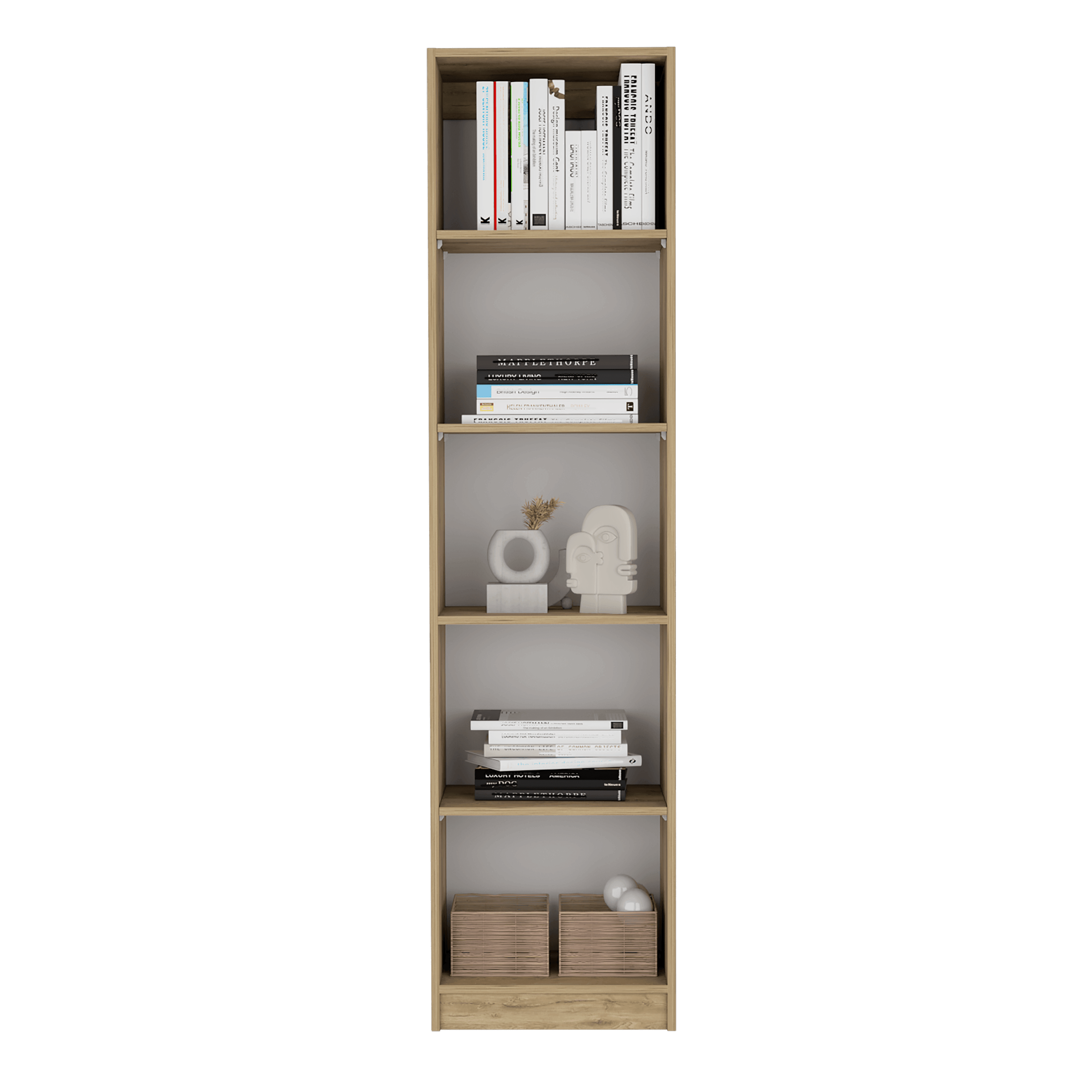 Combo de Bibliotecas Home, Macadamia, Incluye Tres Bibliotecas - VIRTUAL MUEBLES