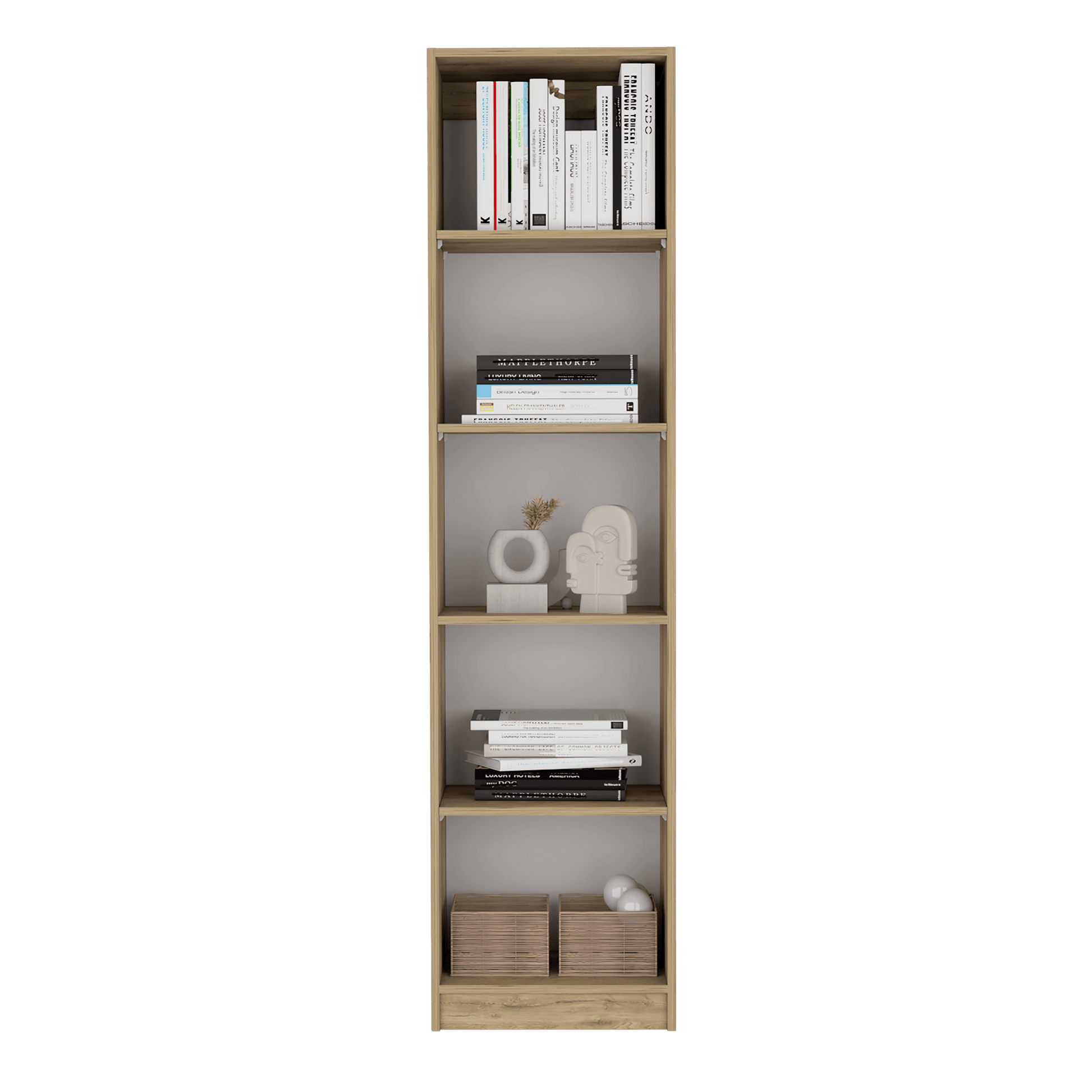 Combo de Bibliotecas Home, Macadamia Incluye Tres Bibliotecas sin puertas - VIRTUAL MUEBLES