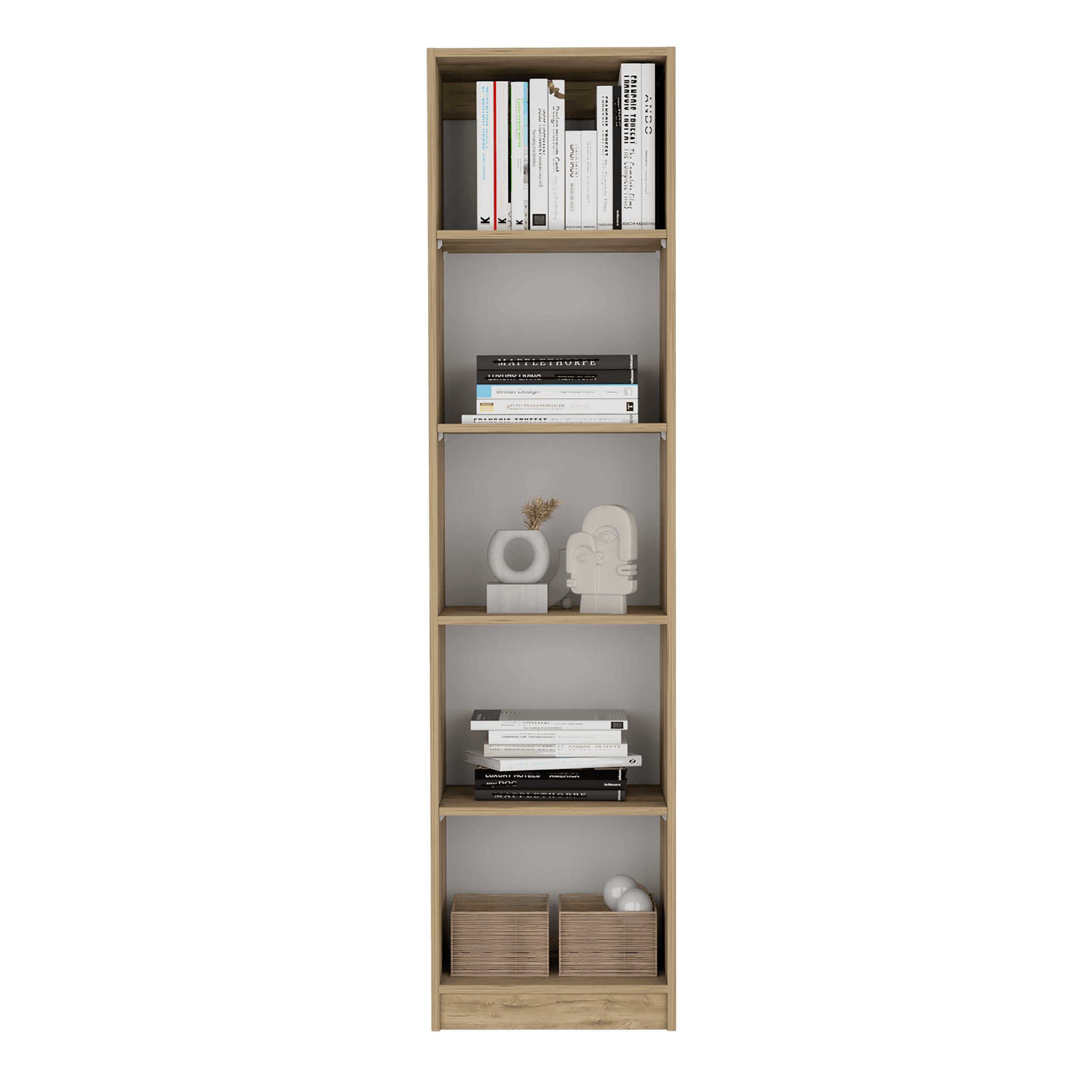 Combo de Bibliotecas Home Eco, Macadamia Incluye Tres Bibliotecas - VIRTUAL MUEBLES