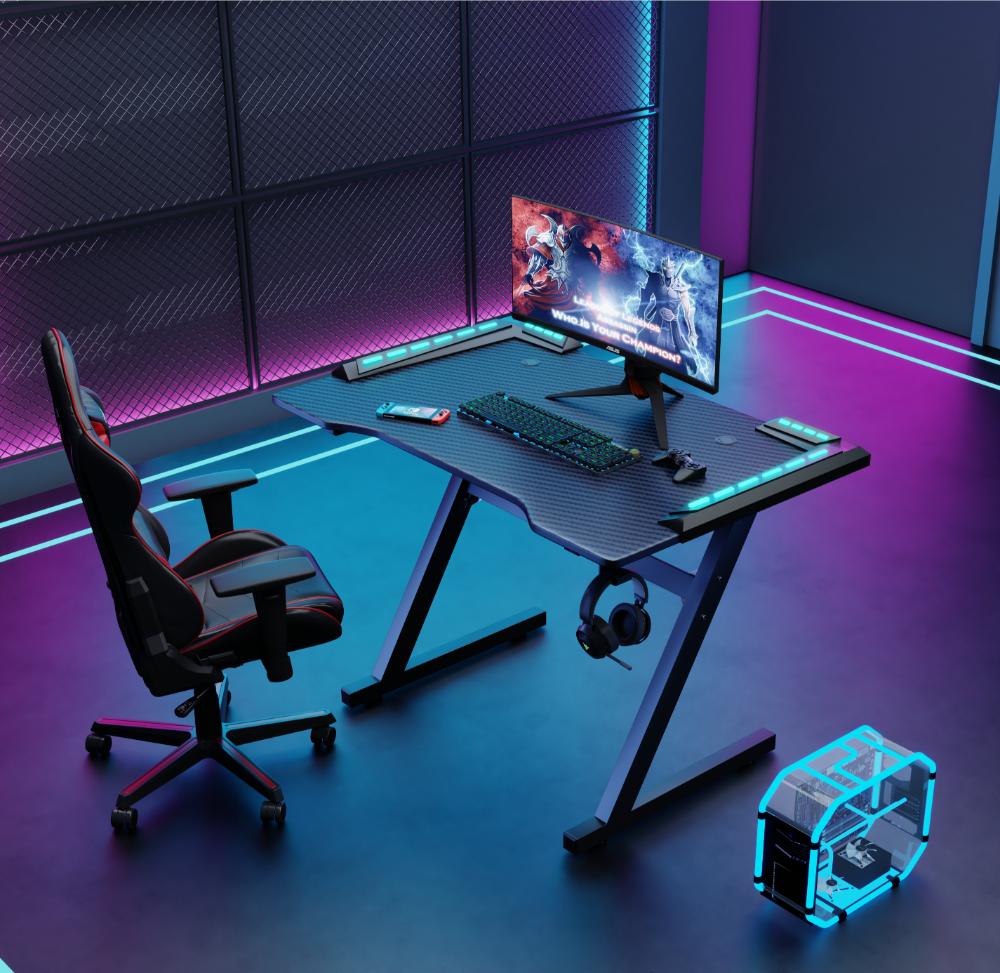 Combo Gamer Stellar, Incluye Escritorio y Silla Gamer