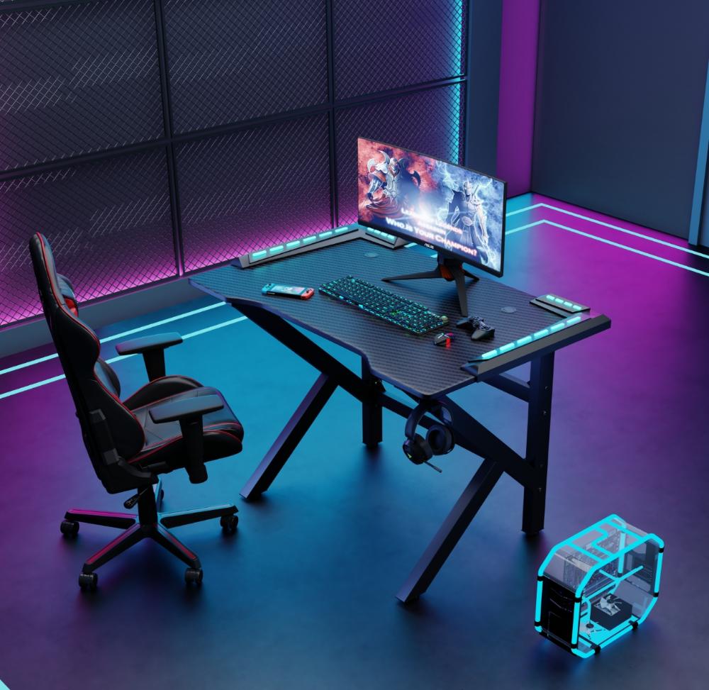Combo Gamer Pixel, Incluye Escritorio y Silla Gamer