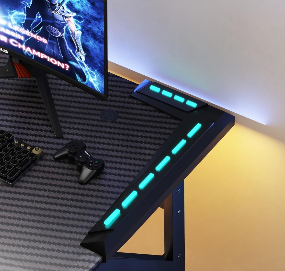 Escritorio Gamer Galactic, Negro, Estructura Metalica