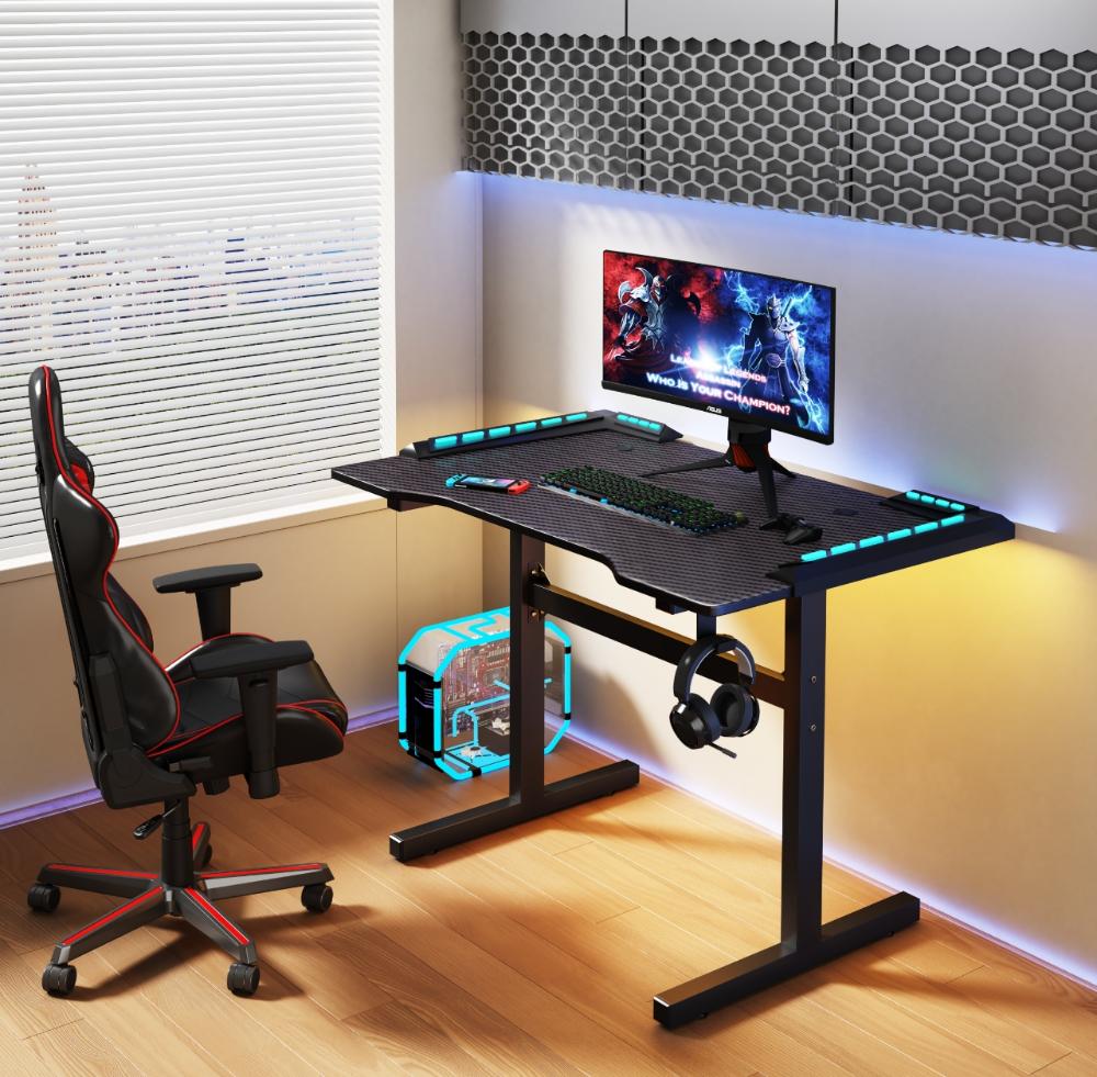 Escritorio Gamer Matrix , Negro, Estructura Metalica