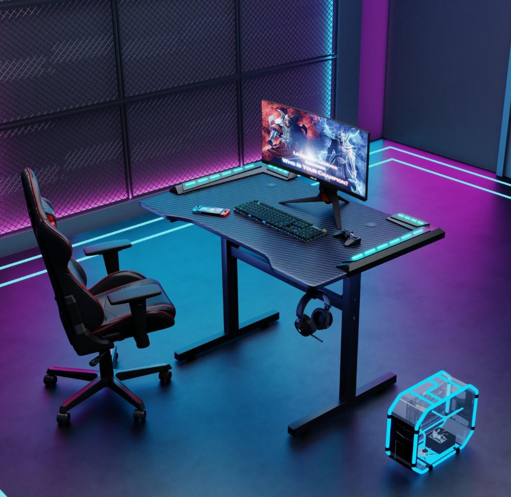 Escritorio Gamer Matrix , Negro, Estructura Metalica