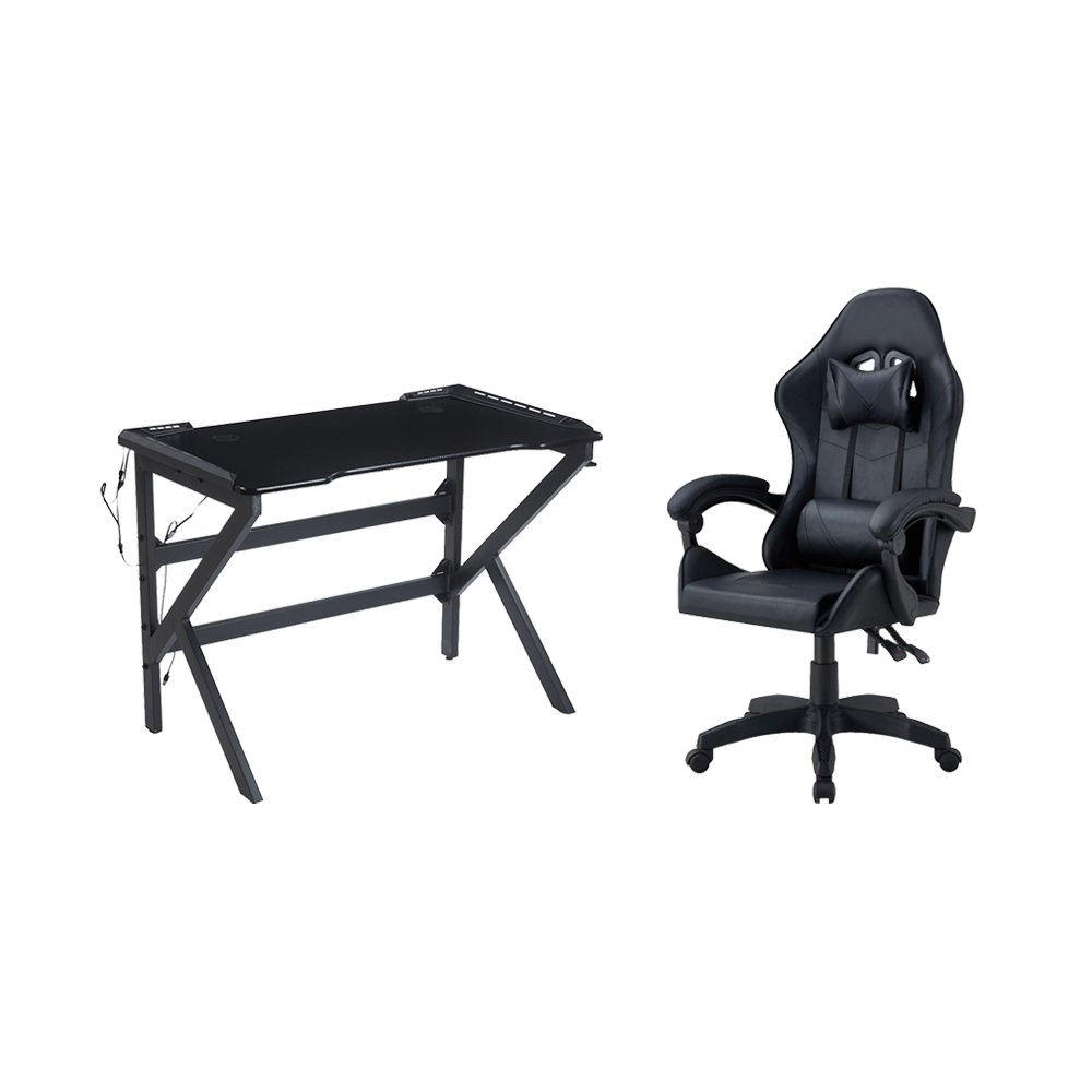 Combo Gamer Iron, Incluye Escritorio y Silla Gamer