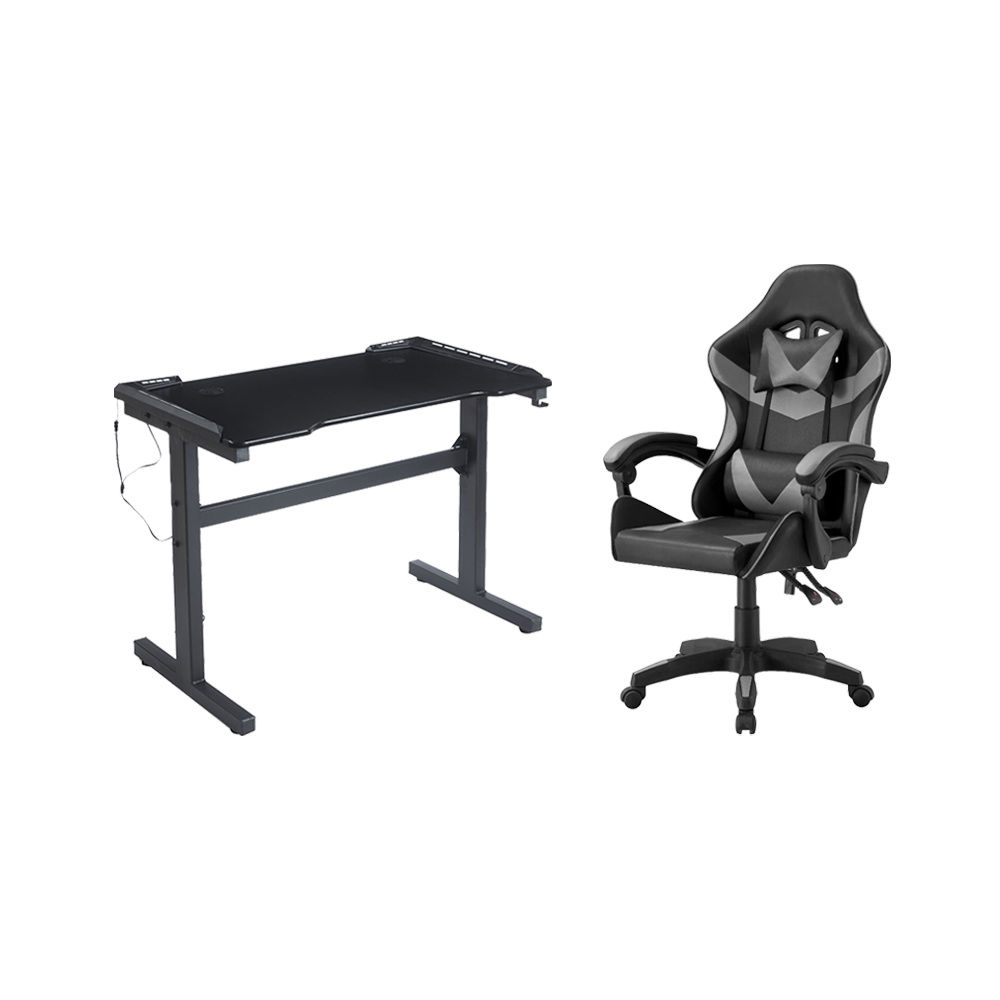 Combo Gamer Fire, Incluye Escritorio y Silla Gamer
