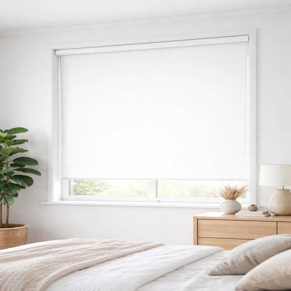Persiana Enrollable Blackout Clasico Blanco 100 X 165