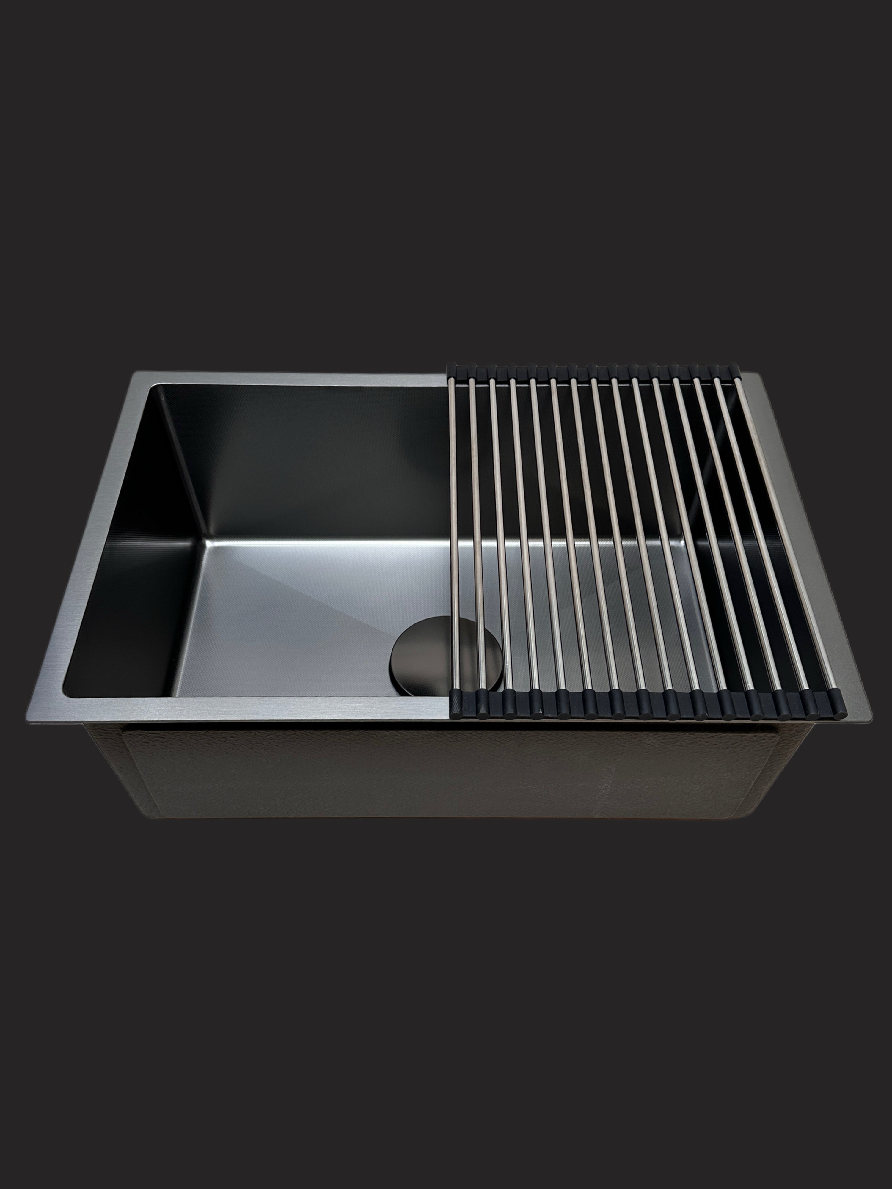 Lavaplatos Enzo 70x45x22 Acero 304 Nano Black