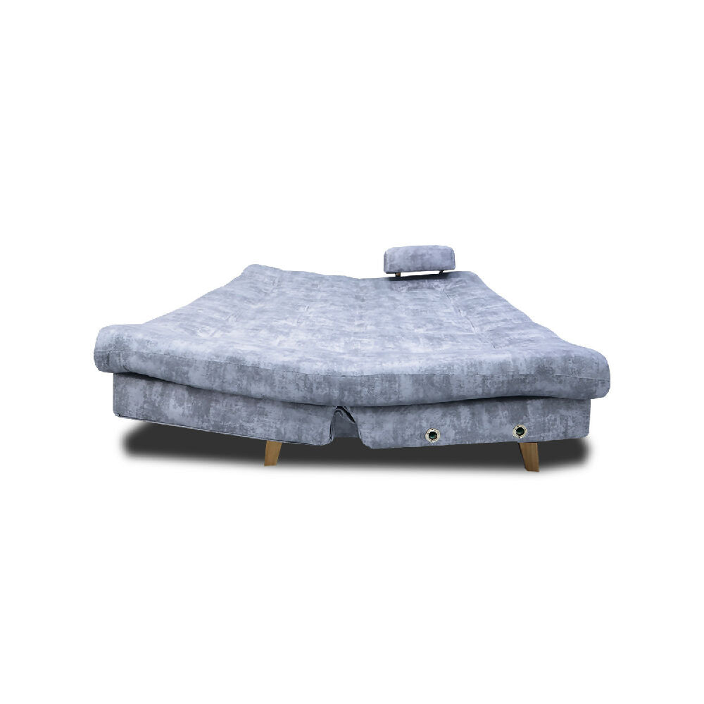 Sofá Cama Blum Clic Clac 3 Posiciones Tela Amigable Con Las Mascotas 185X90X80 Hielo