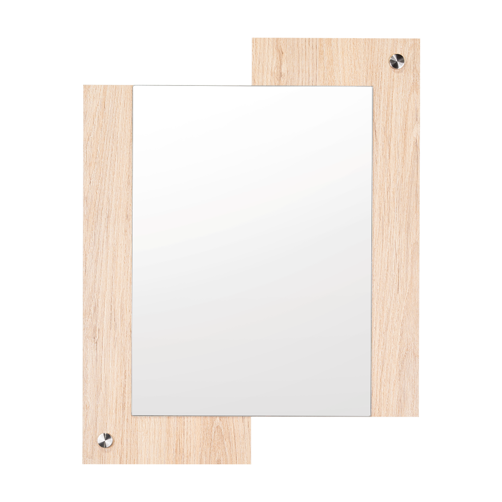 Espejo Rectangular Paduk, Color Madera Clara