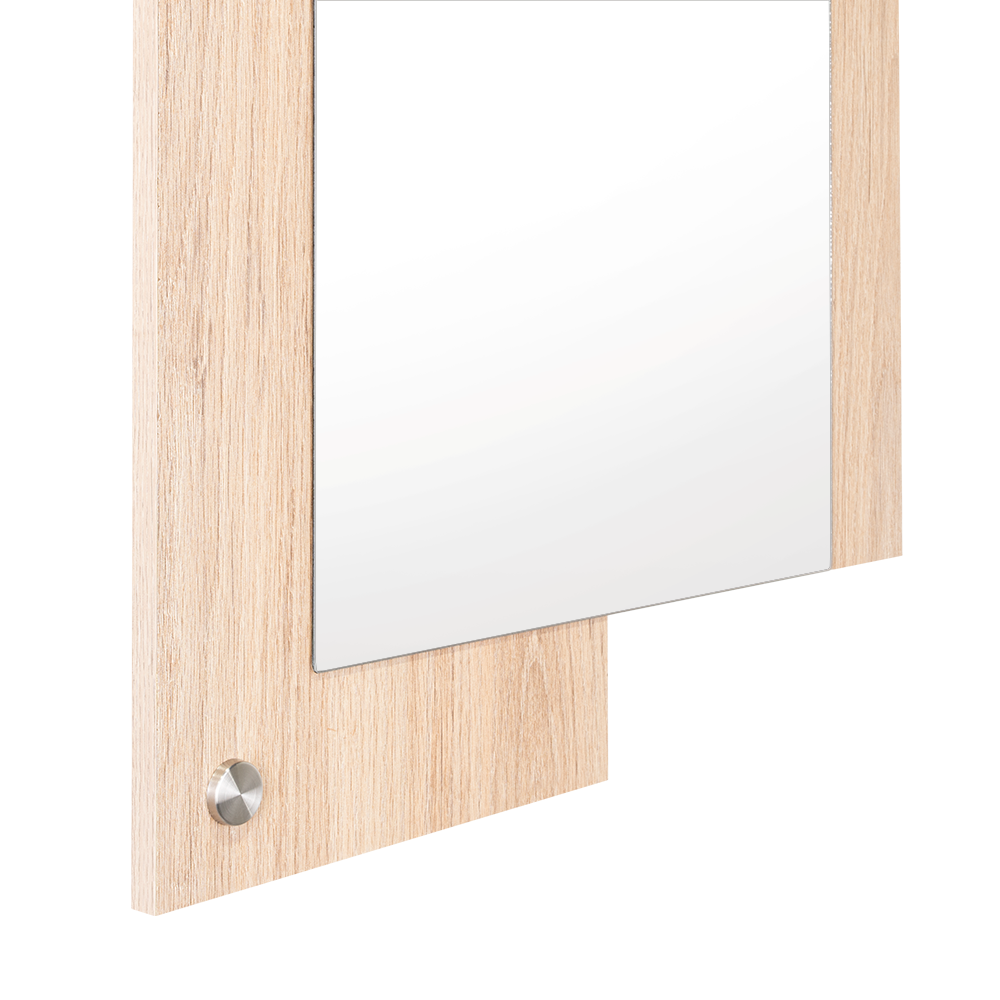 Espejo Rectangular Paduk, Color Madera Clara