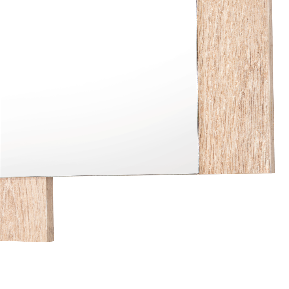 Espejo Rectangular Paduk, Color Madera Clara