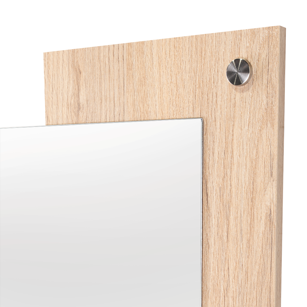 Espejo Rectangular Paduk, Color Madera Clara