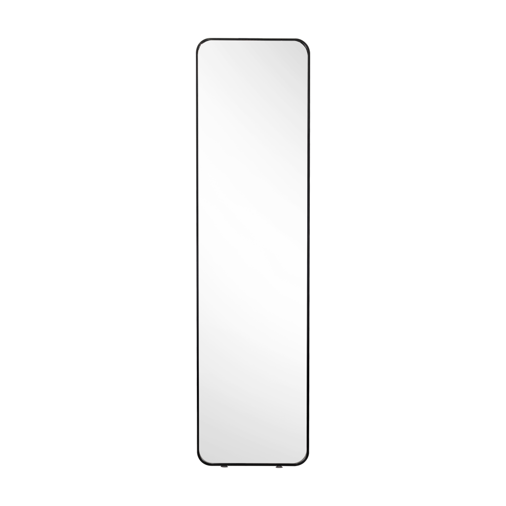 Espejo Rectangular de Piso Riga, con Marco Negro