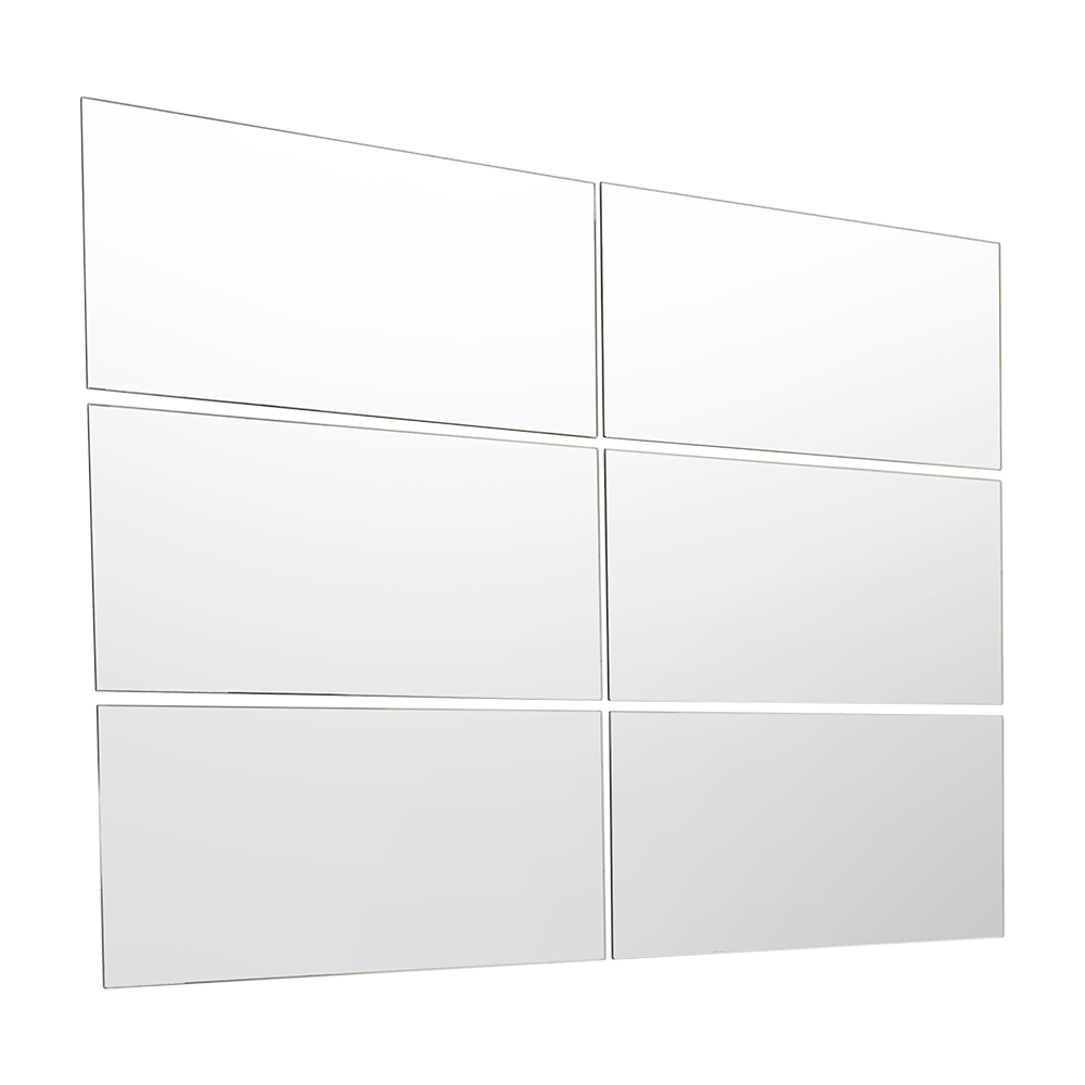 Espejo Rectangular Siena, Gris, Incluye 6 Piezas