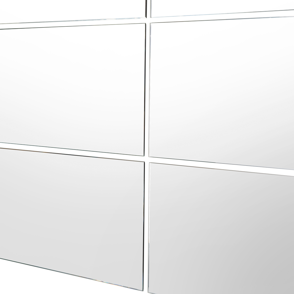 Espejo Rectangular Siena, Gris, Incluye 6 Piezas