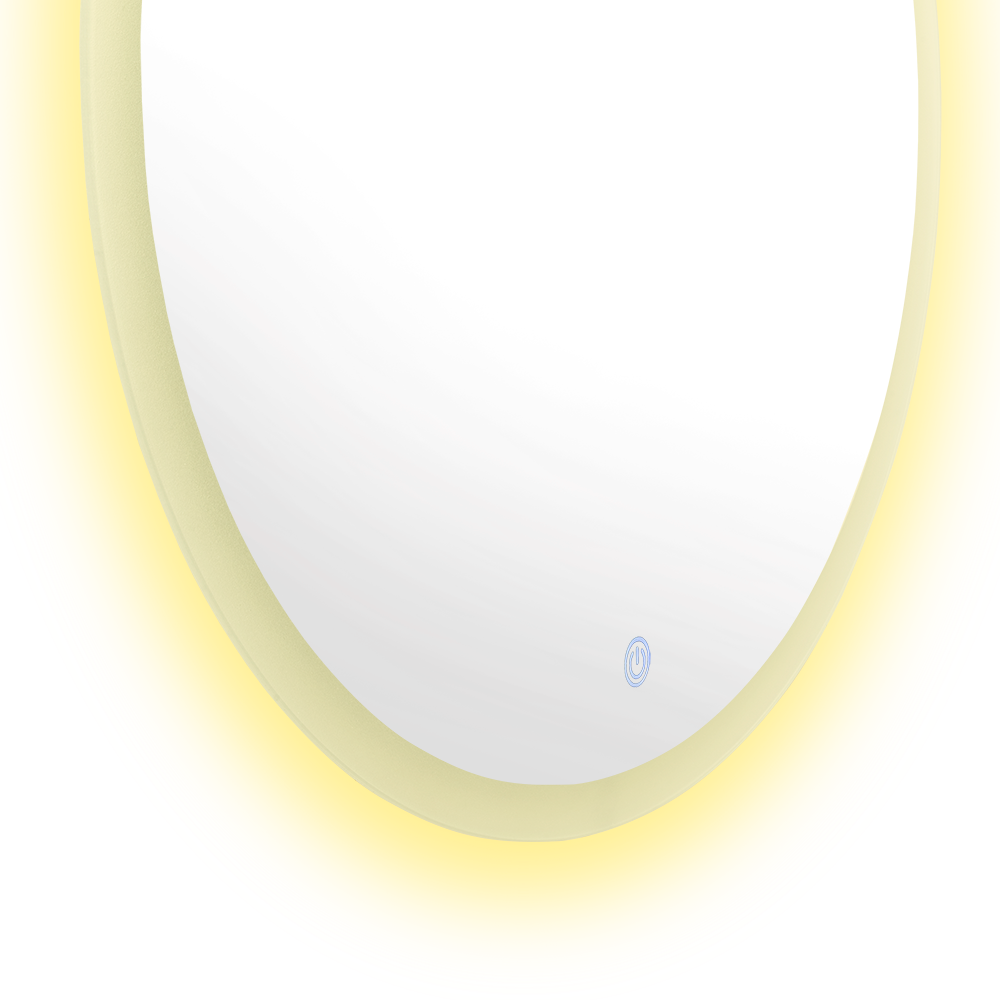 Espejo Circular Saman, con Luz Led y Botón Touch