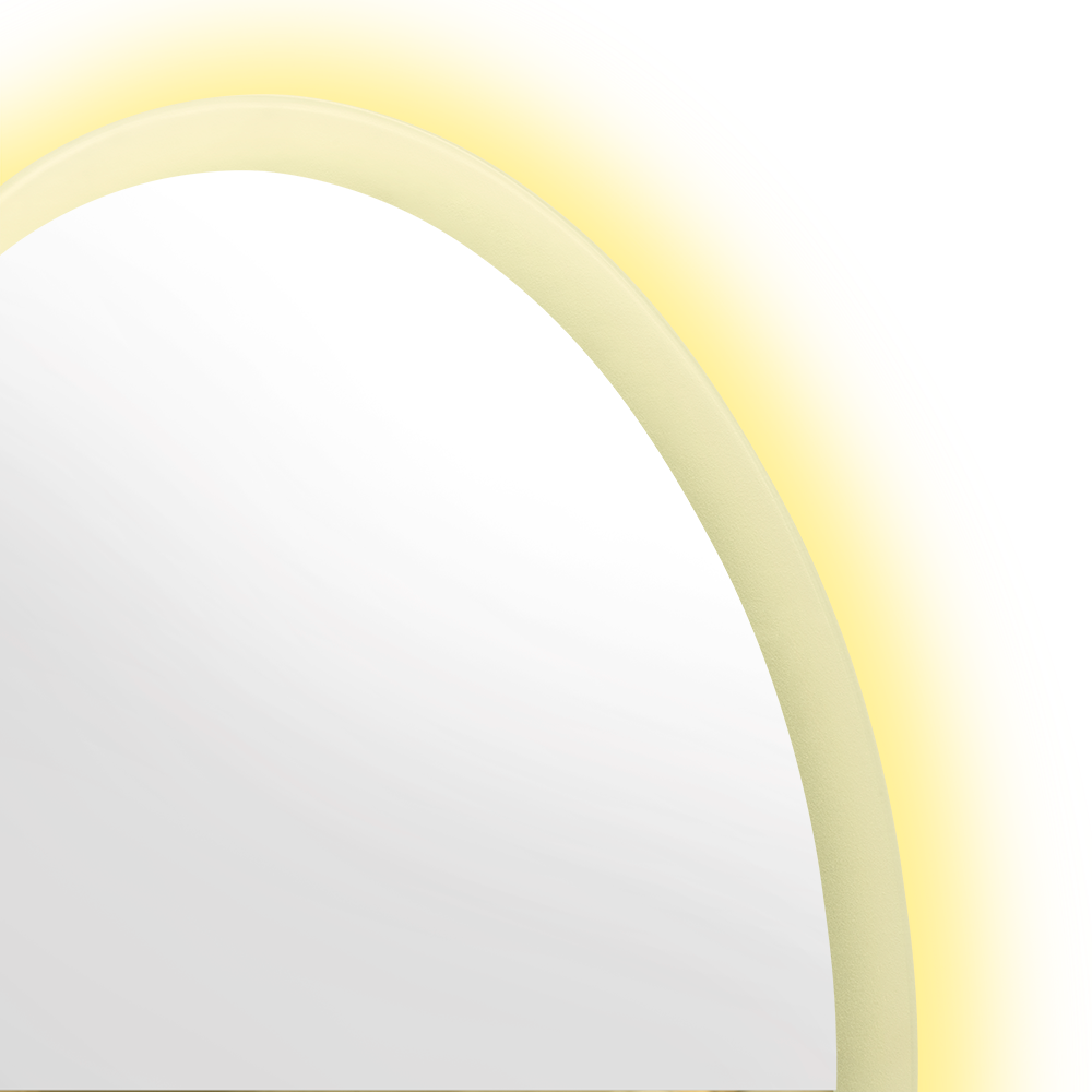 Espejo Circular Saman, con Luz Led y Botón Touch