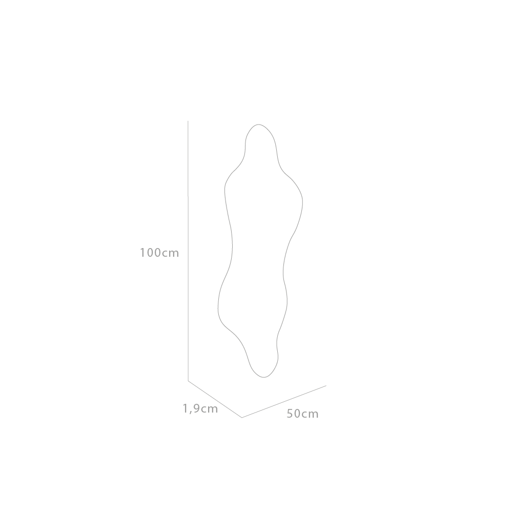 Espejo Irregular Dominic, Diseño Moderno