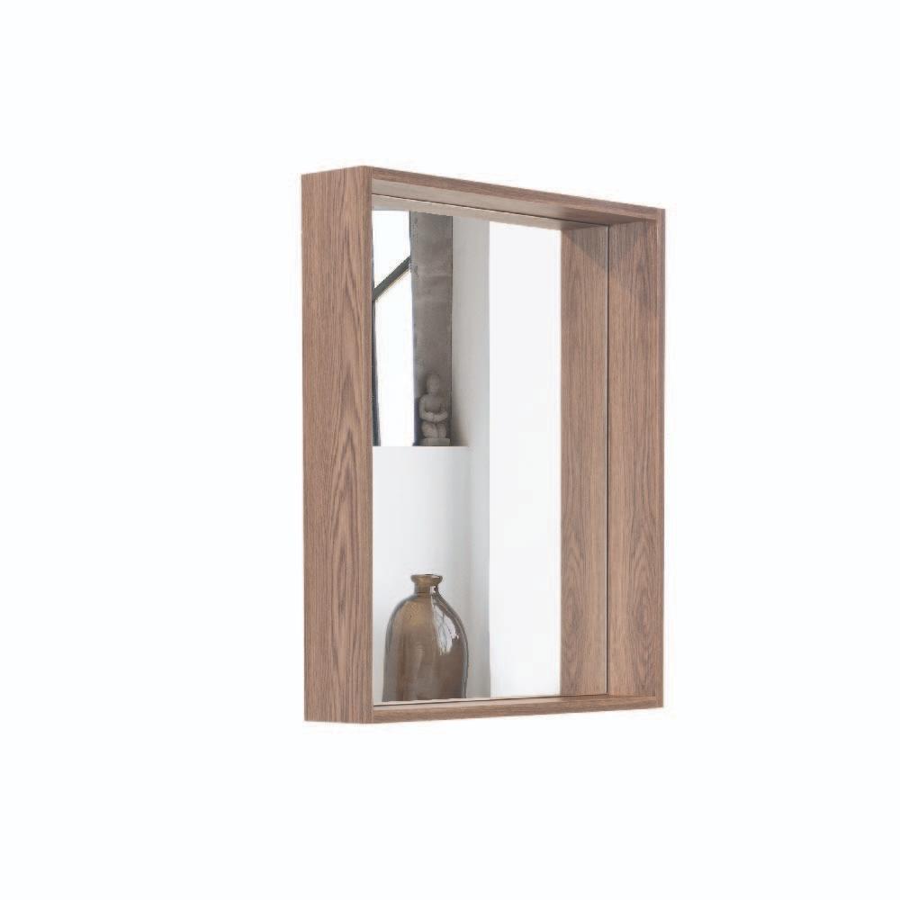 Espejo Rectangular Parma, con marco en madera