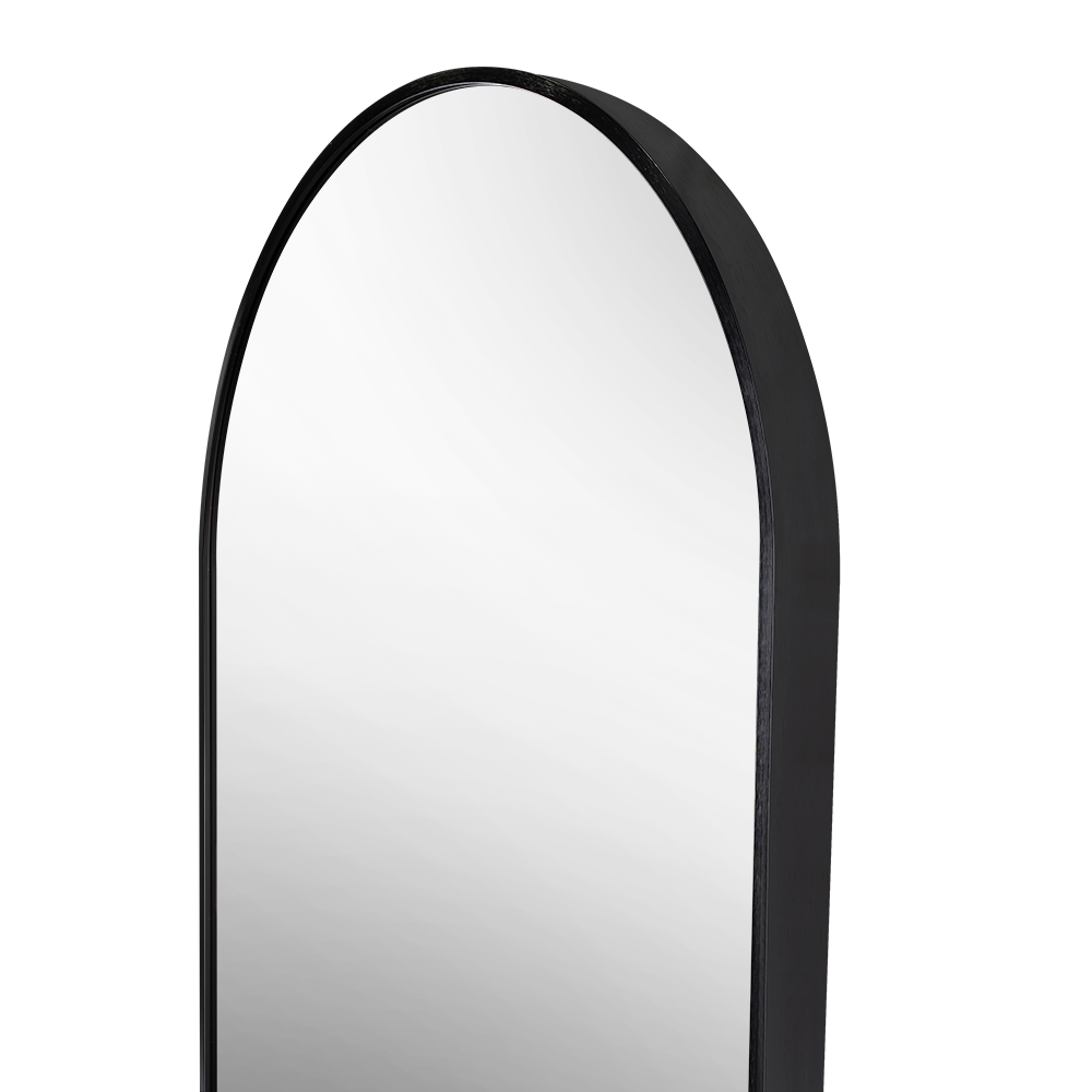 Espejo Ovalado Axel 100X50, con Marco Negro