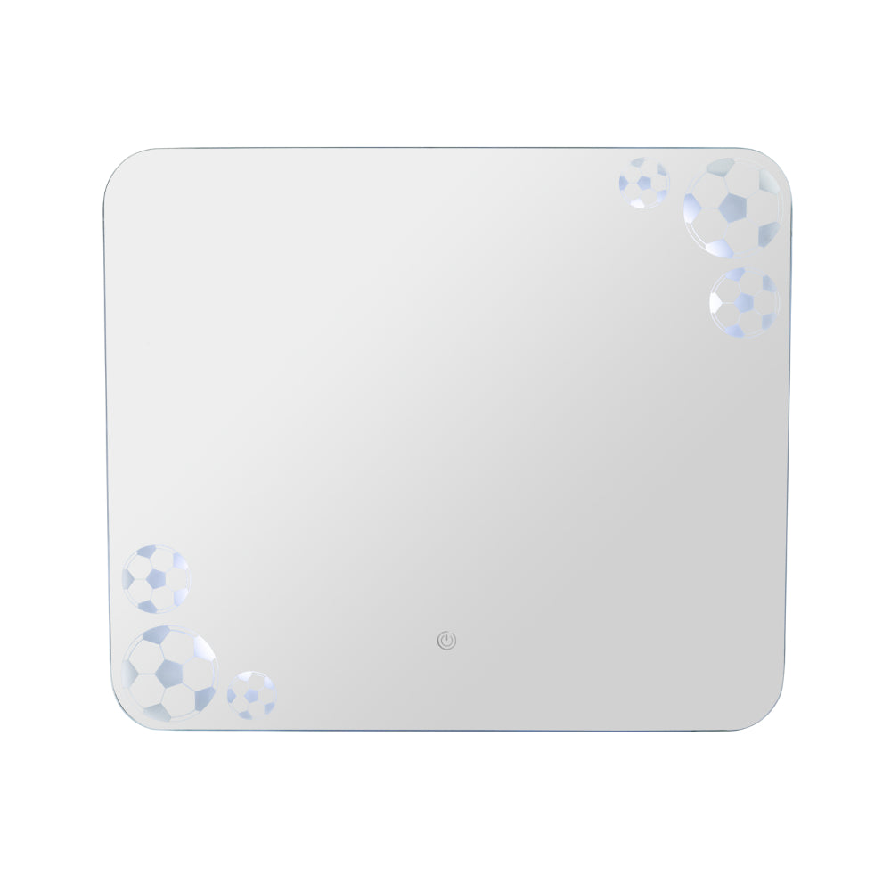 Espejo Rectangular Tory, con bordes redondeados LED + Touch
