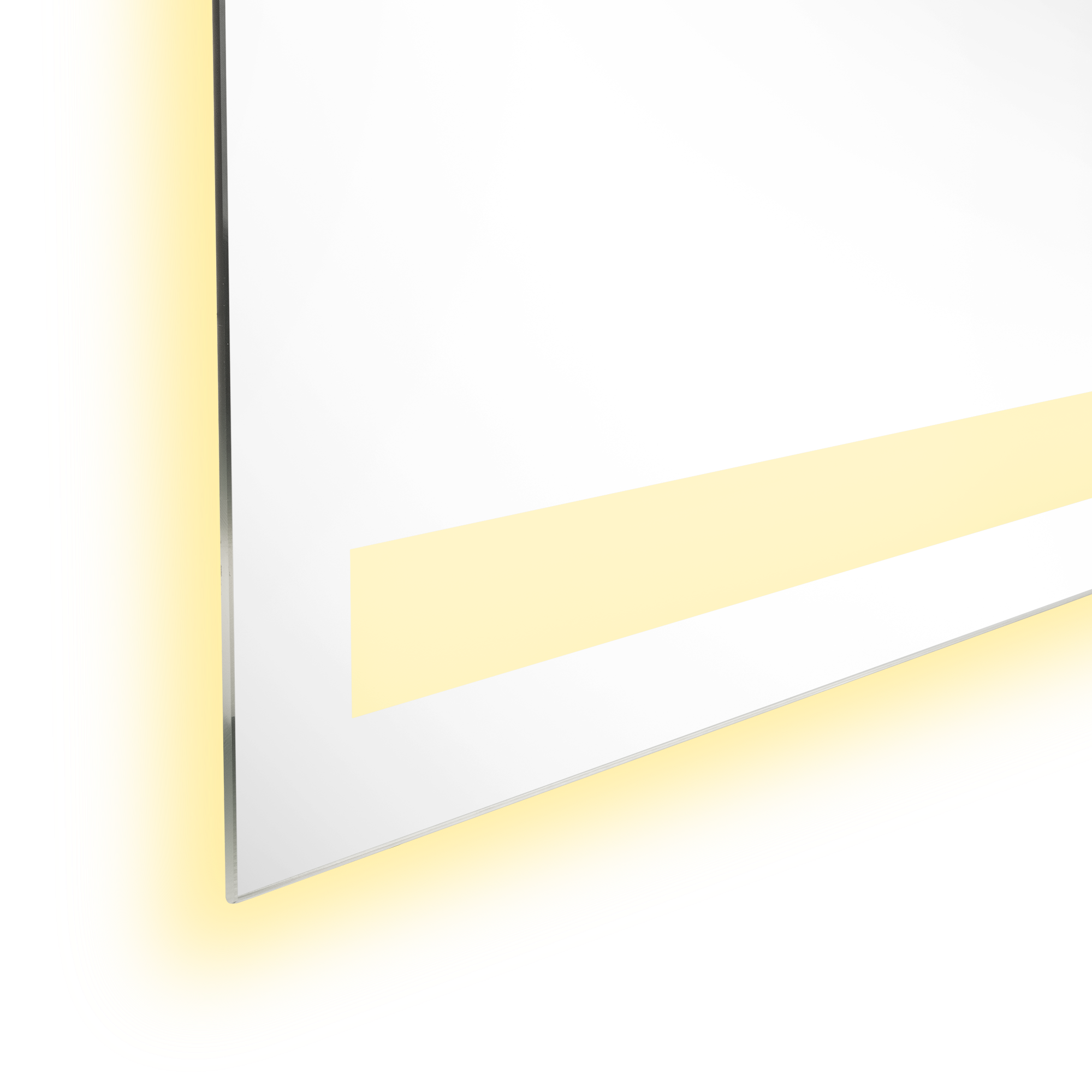 Espejo Rectangular Udine, Gris, con Luz Led