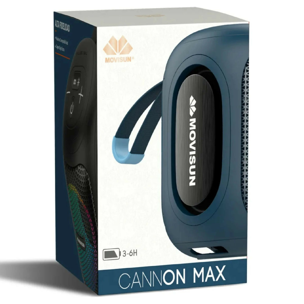 Parlante Bluetooth Movisun Cannon Max Potencia Con Bajos Reforzados