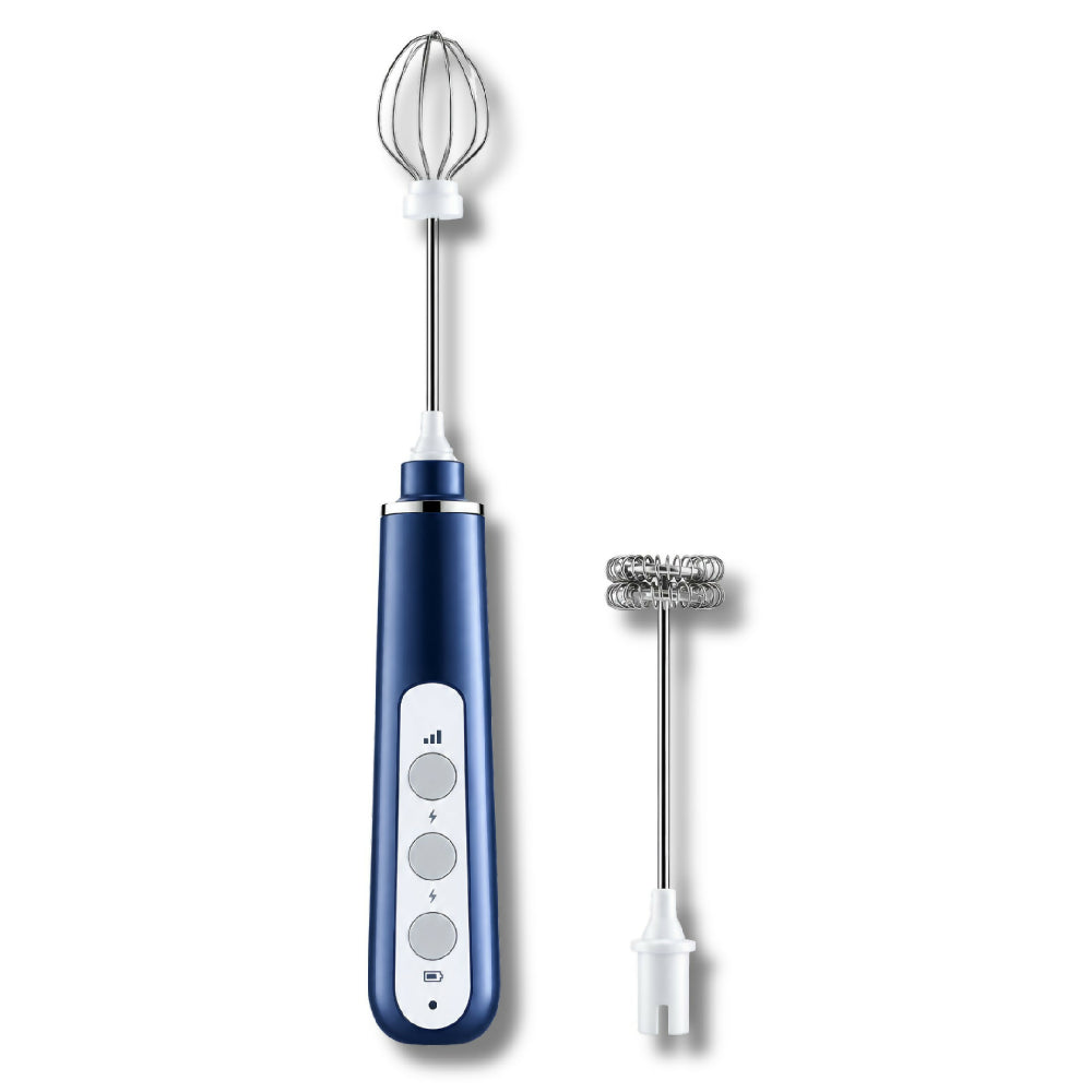 Minibatidora Portátil Recargable Sokany SK-02014 Con Accesorios Azul