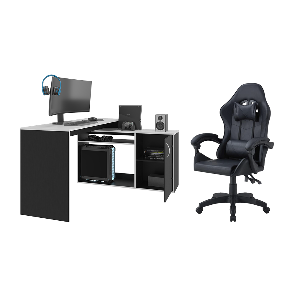 Combo Gamer Havan, incluye Escritorio y Silla Gamer