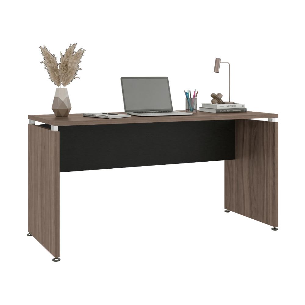 Escritorio Concept 150, Avellana y Wengue, con Amplia Superficie