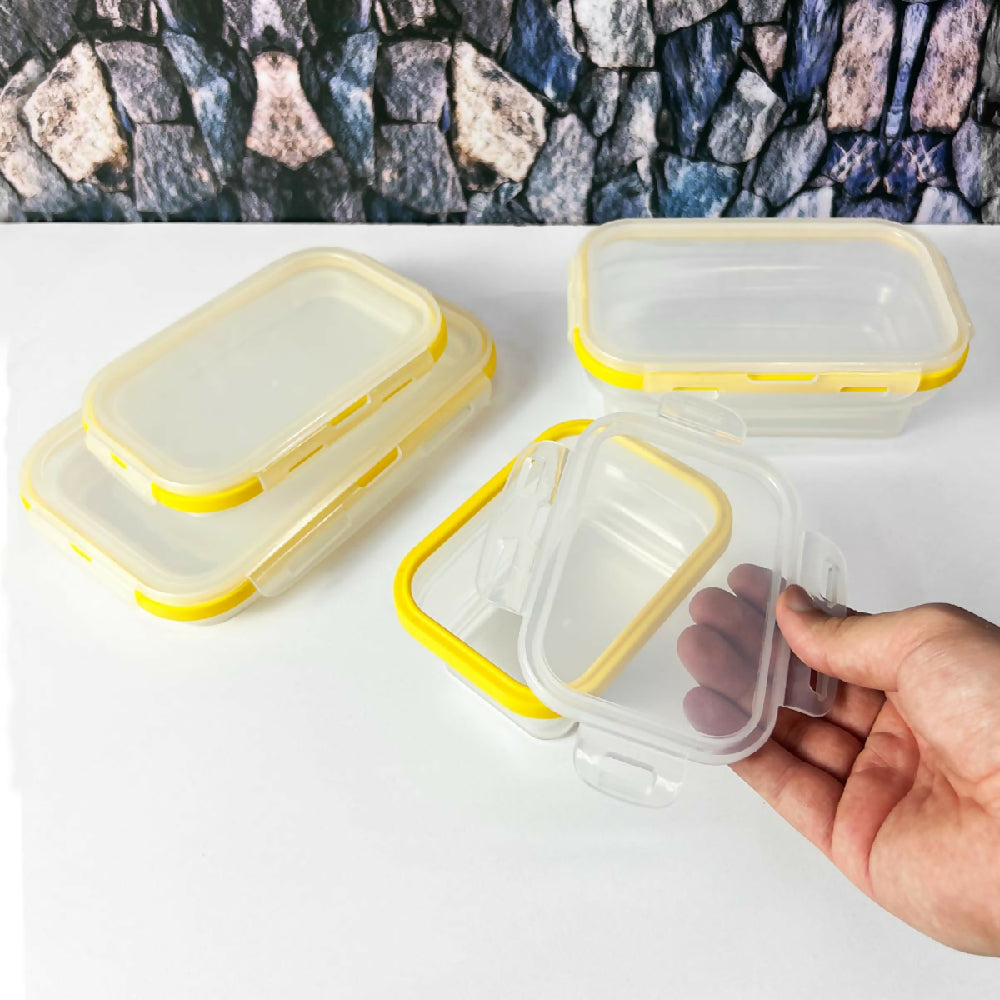 Set x4 Porta Comidas Plegables en Silicona Antiderrames  Prácticos y Reutilizables ST3PR 8
