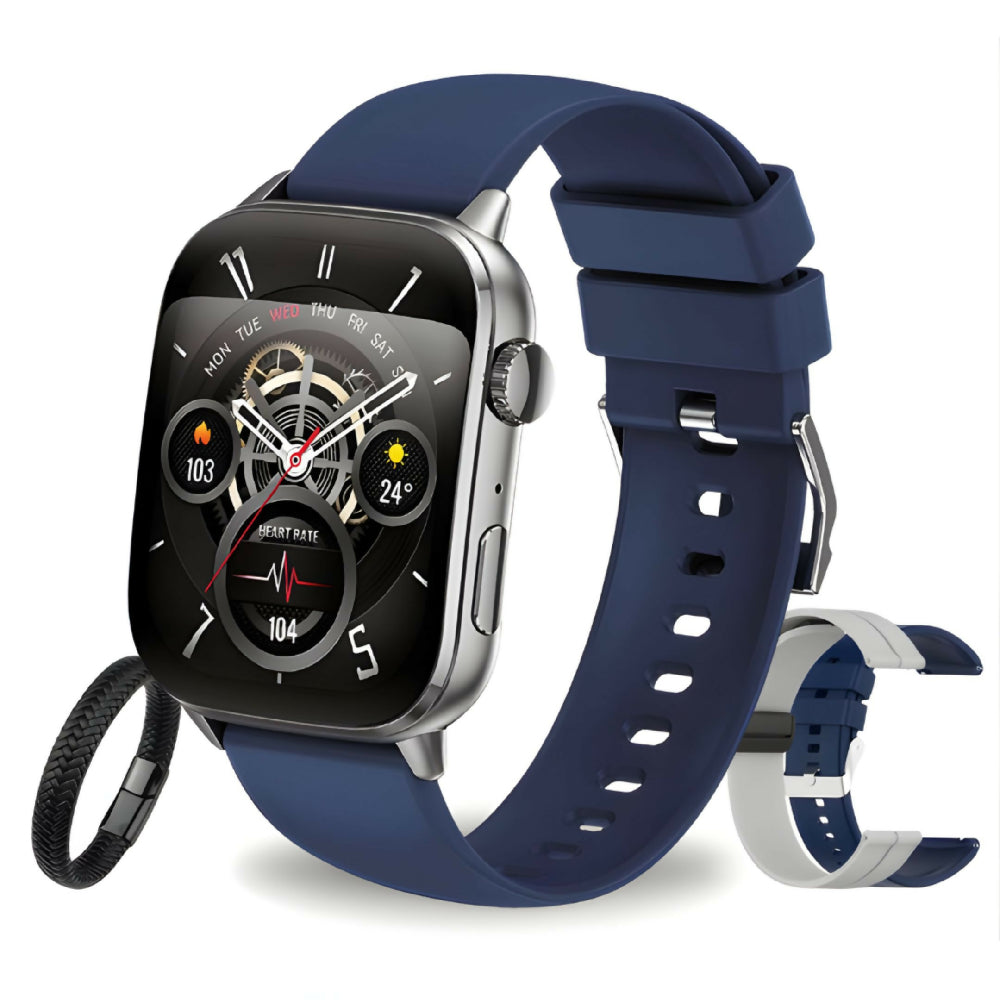 Smartwatch G-Tide S6 Pro Azul Reloj Inteligente Con Llamadas Bluetooth, Resistente Al Agua